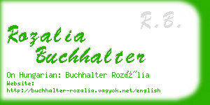 rozalia buchhalter business card